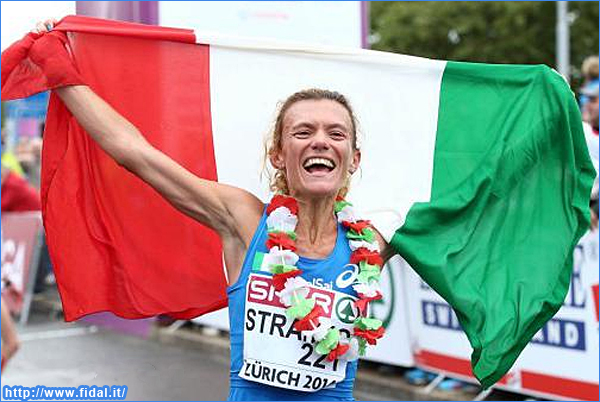 Zurigo Valeria Straneo argento nella maratona 2014