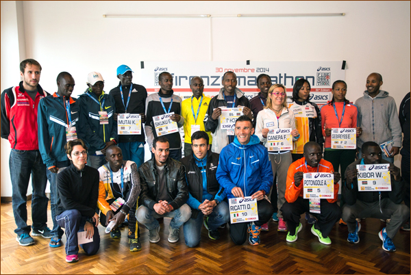Firenze Marathon 2014 presentazione Top Runners