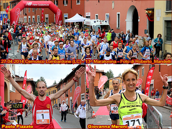 Cenusco Lombardone Maratonina 2014 vincitori foto Roberto Mandelli