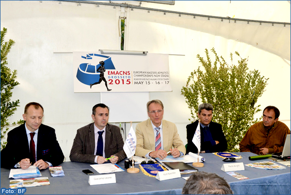 Grosseto presentazione Campionati Europei Master non stadia 2015
