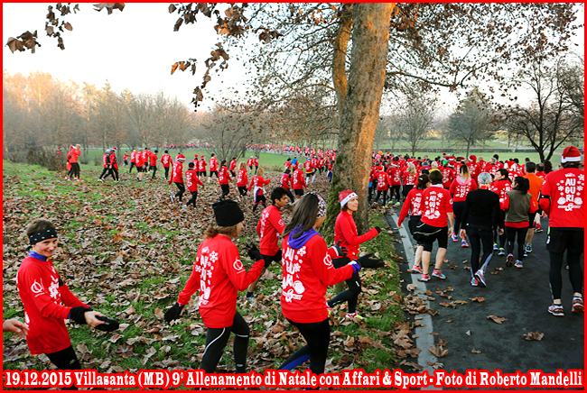 Villasanta Allenamento di Natale con Affari e Sport 2015 foto Roberto Mandelli 