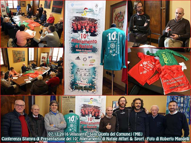 Villasanta Conf Stampa Allenamento Natale 2016 foto Roberto Mandelli