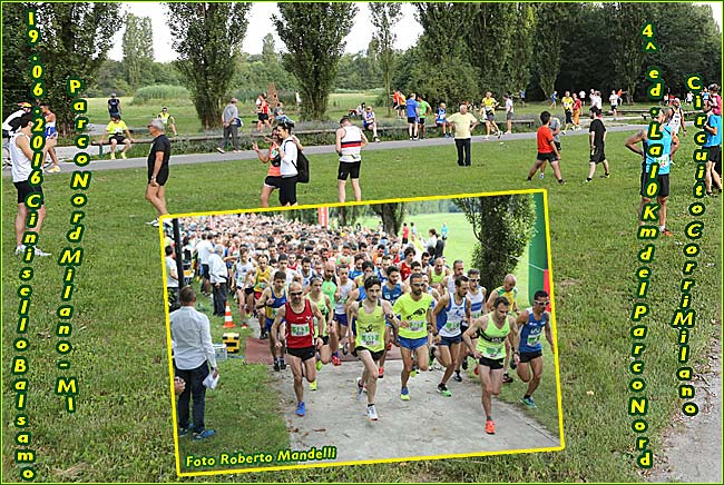 Cinisello B 10Km del parco nord 2016 collage2 foto Roberto Mandelli