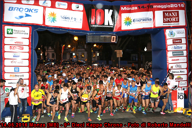 Monza 10K Chrono 2016 partenza foto Roberto Mandelli