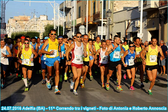 Adelfia correndo tra i vigneti 2016