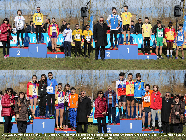 Vimodrone Cross x Tutti 2016 collage podio foto Roberto Mandelli