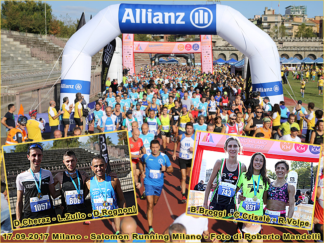 Milano Salomon Running 2017 collage foto Roberto Mandelli