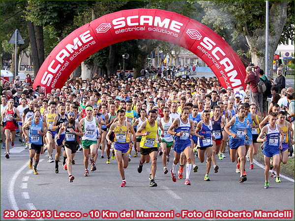 Lecco 10k del Manzoni Partenza 2013 foto Roberto Mandelli
