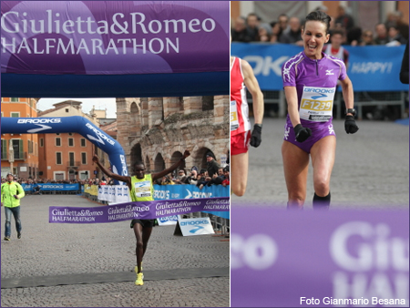 Verona Giulietta Romeo Half Marathon 2013Robert Ndiwa Eliana Patelli