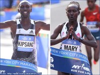 Trionfa il Kenya alla New York City Marathon New York 2014 vincitori Wilson Kipsang Mary Keitany